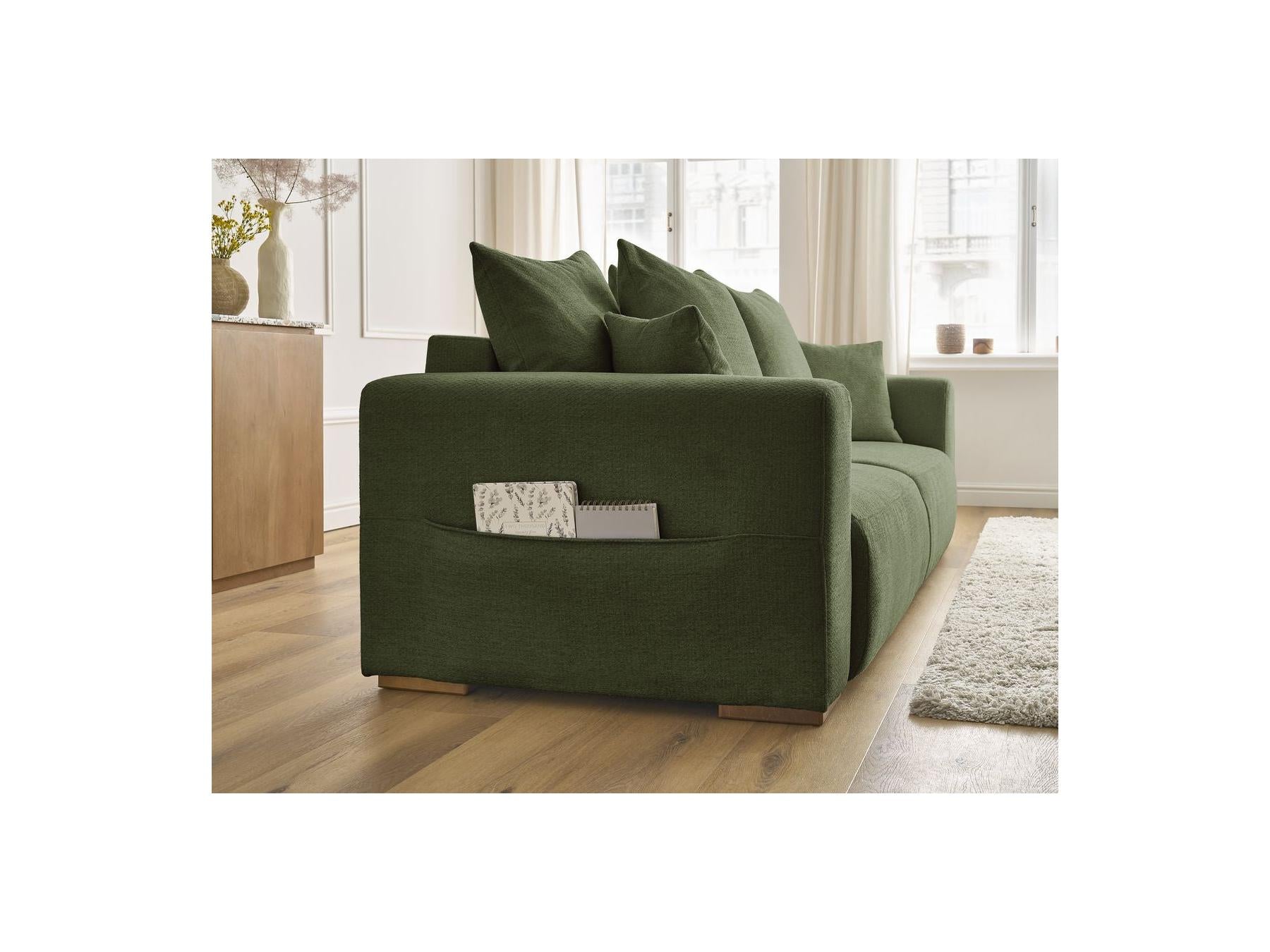 Sidonie - Sofá recto convertible - Tejido jaspeado