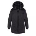 Doudoune Longue À Capuche Réversible Femme Riversa2W - Noir