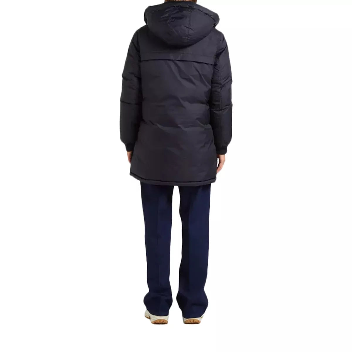 Doudoune Longue À Capuche Réversible Femme Riversa2W - Noir