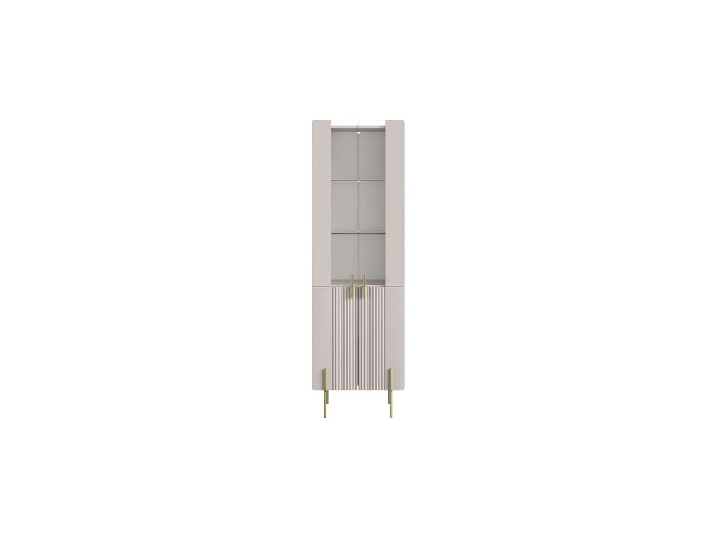 Mathilde - Mueble vitrina de 2 puertas - Patas doradas