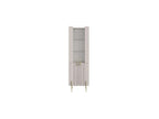 Mathilde - Mueble vitrina de 2 puertas - Patas doradas
