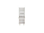 Mathilde - Mueble vitrina de 2 puertas - Patas doradas