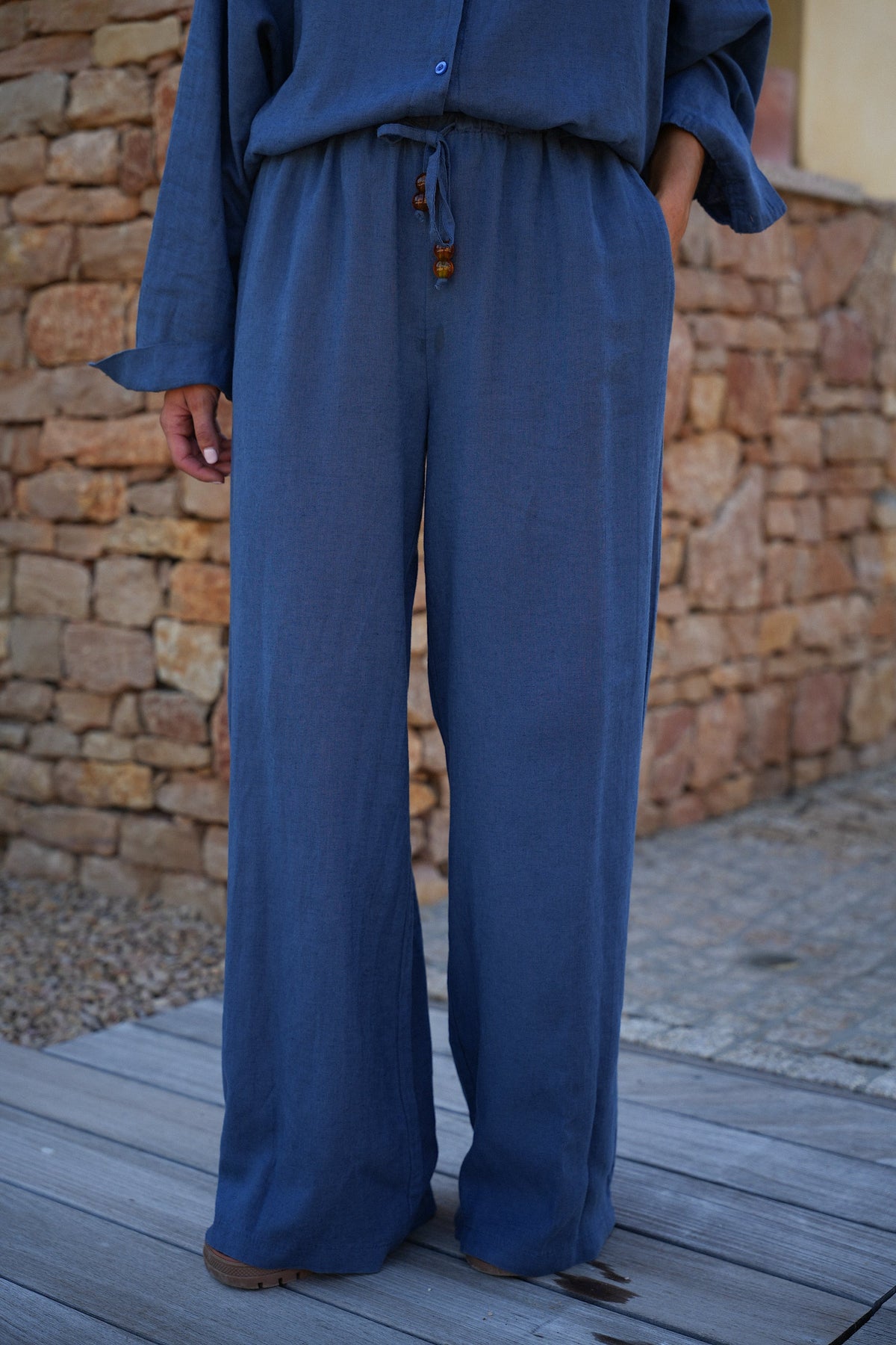 Pantalón recto - Lore Azul