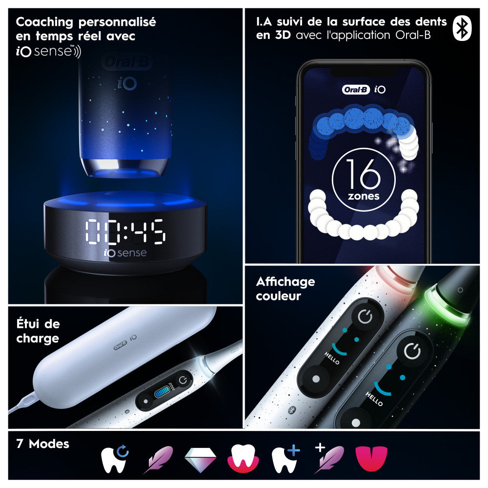 Oral-B Io10 Cepillo de Dientes Eléctrico Con Estuche de Viaje Cargador
