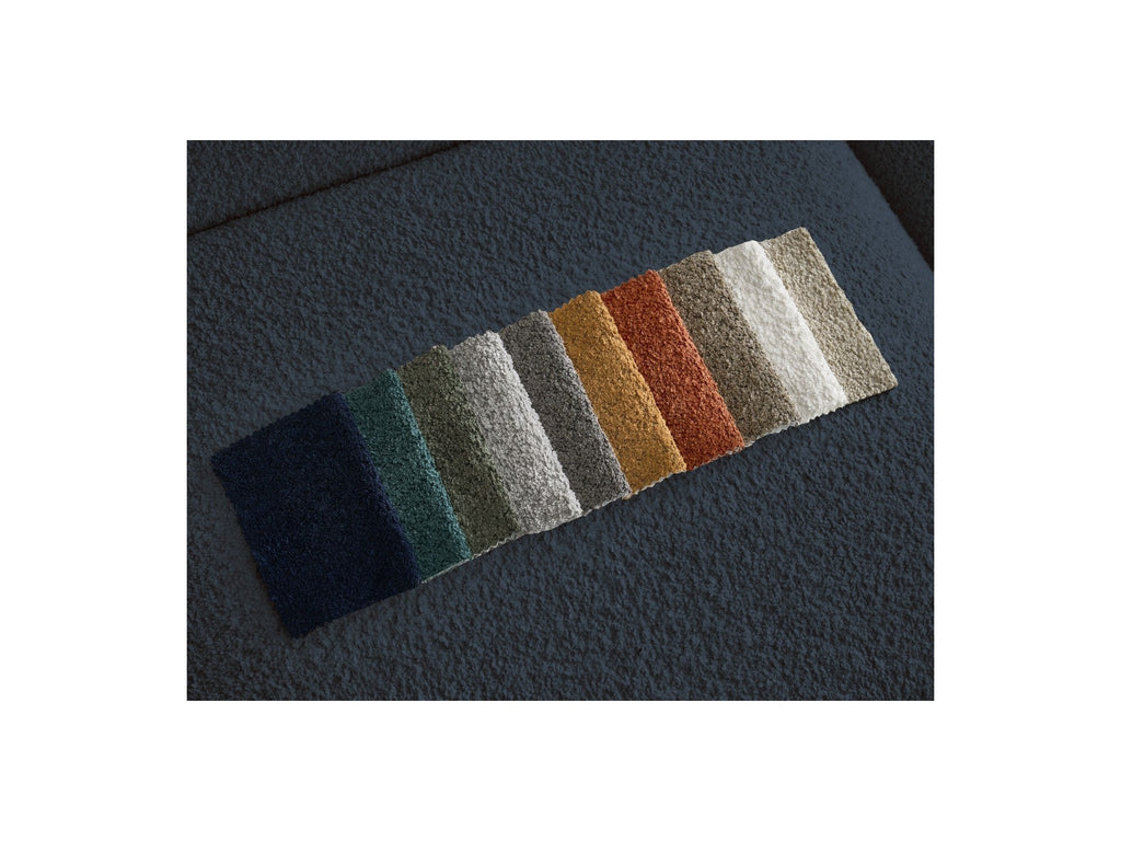 Fixed Straight 3-Seater Sofa - Tina - Bouclé Fabric