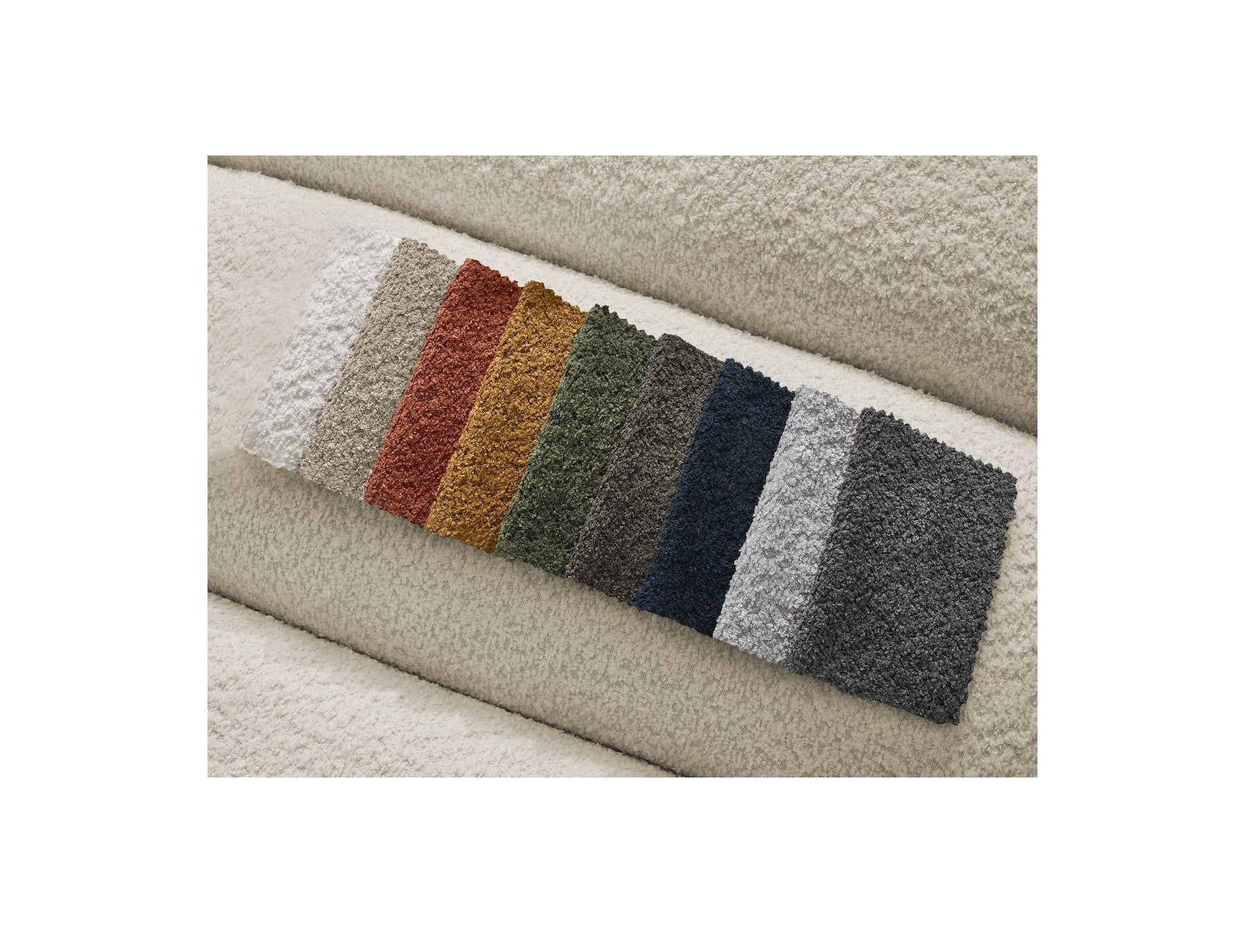 Puf para sofá modular - Annecy - Tejido bouclé