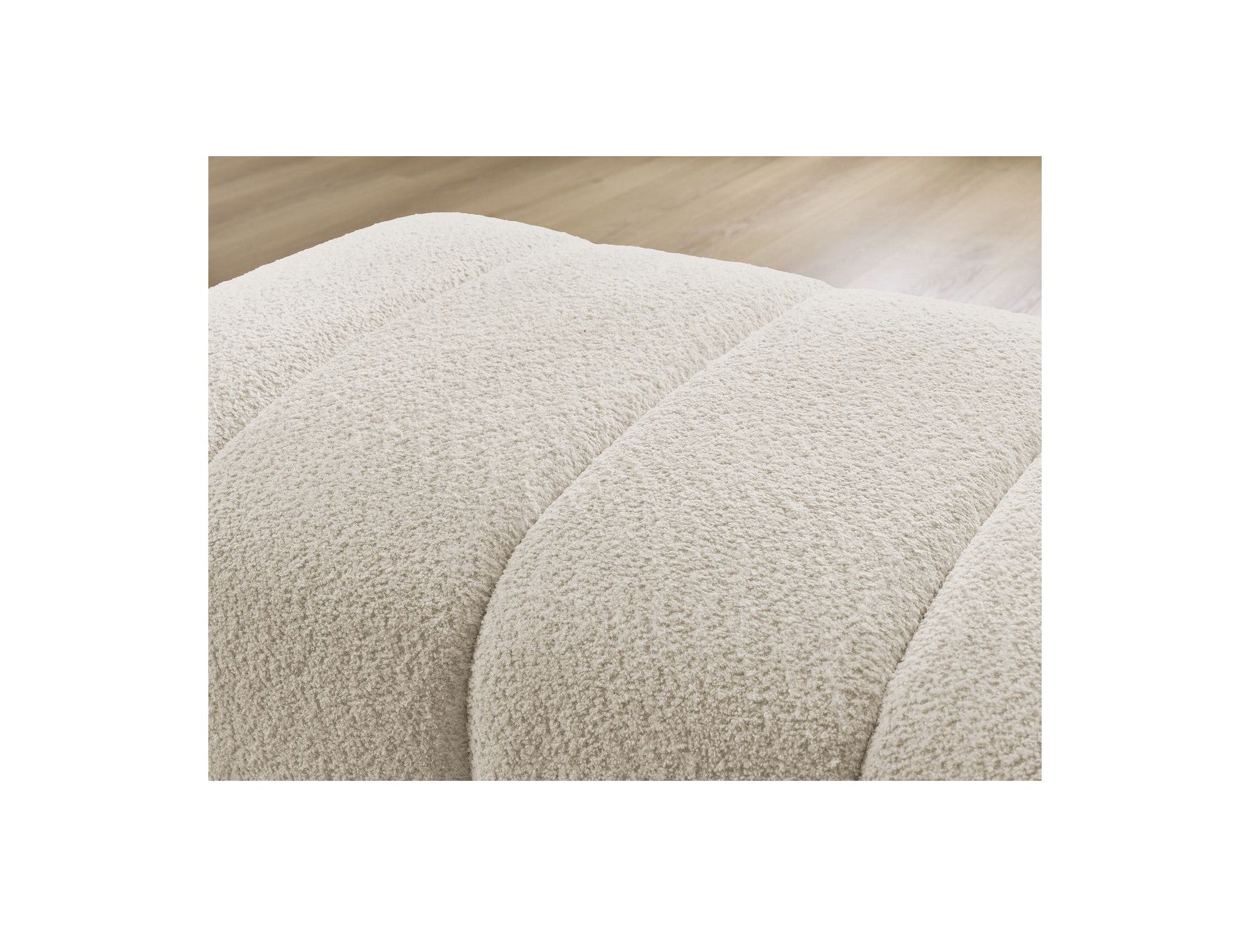 Puf para sofá modular - Annecy - Tejido bouclé