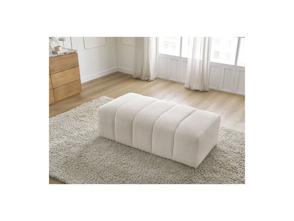 Puf para sofá modular - Annecy - Tejido bouclé