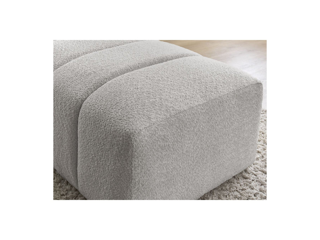 Puf para sofá modular - Annecy - Tejido bouclé