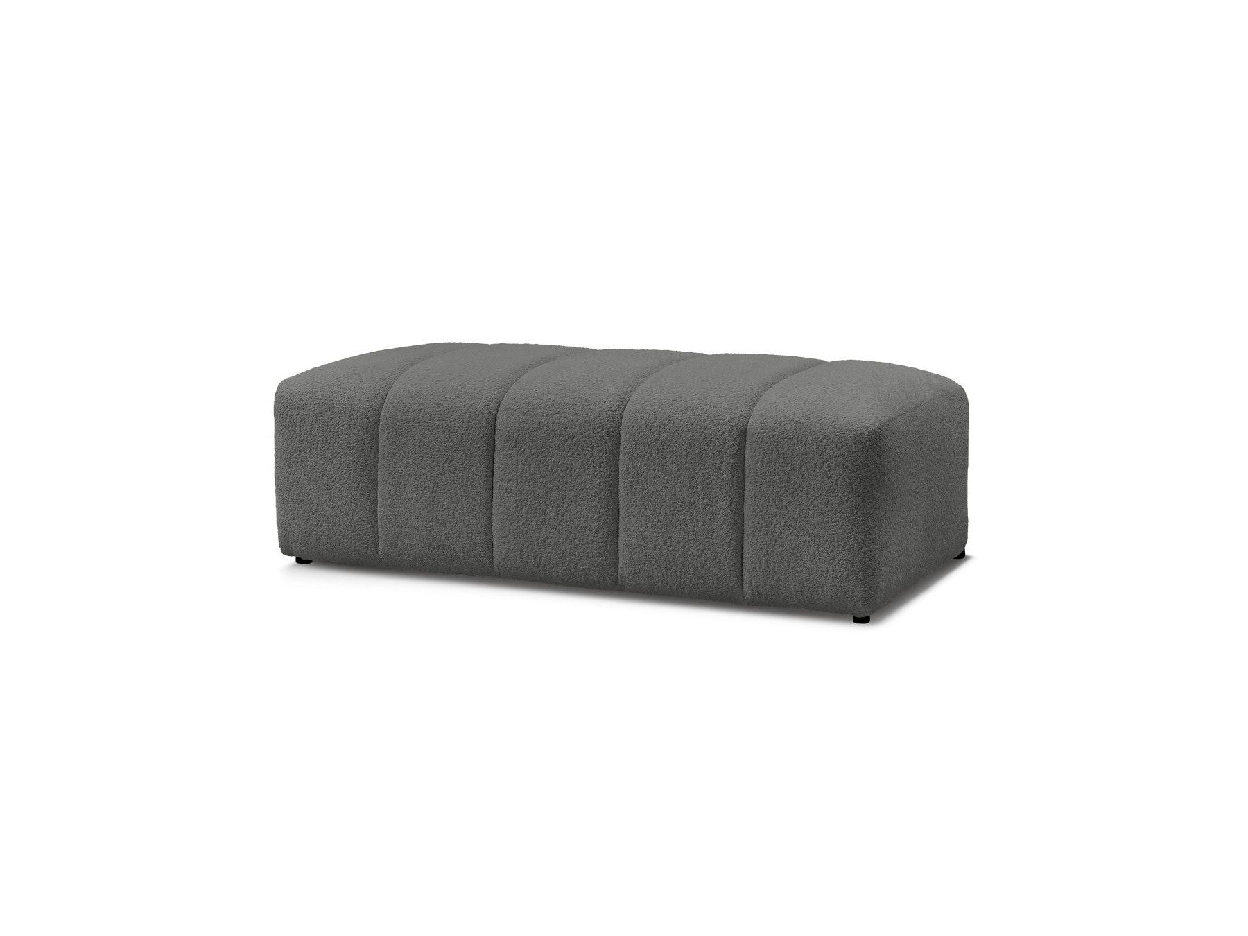 Puf para sofá modular - Annecy - Tejido bouclé