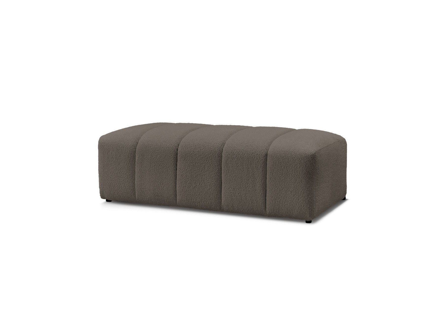 Puf para sofá modular - Annecy - Tejido bouclé