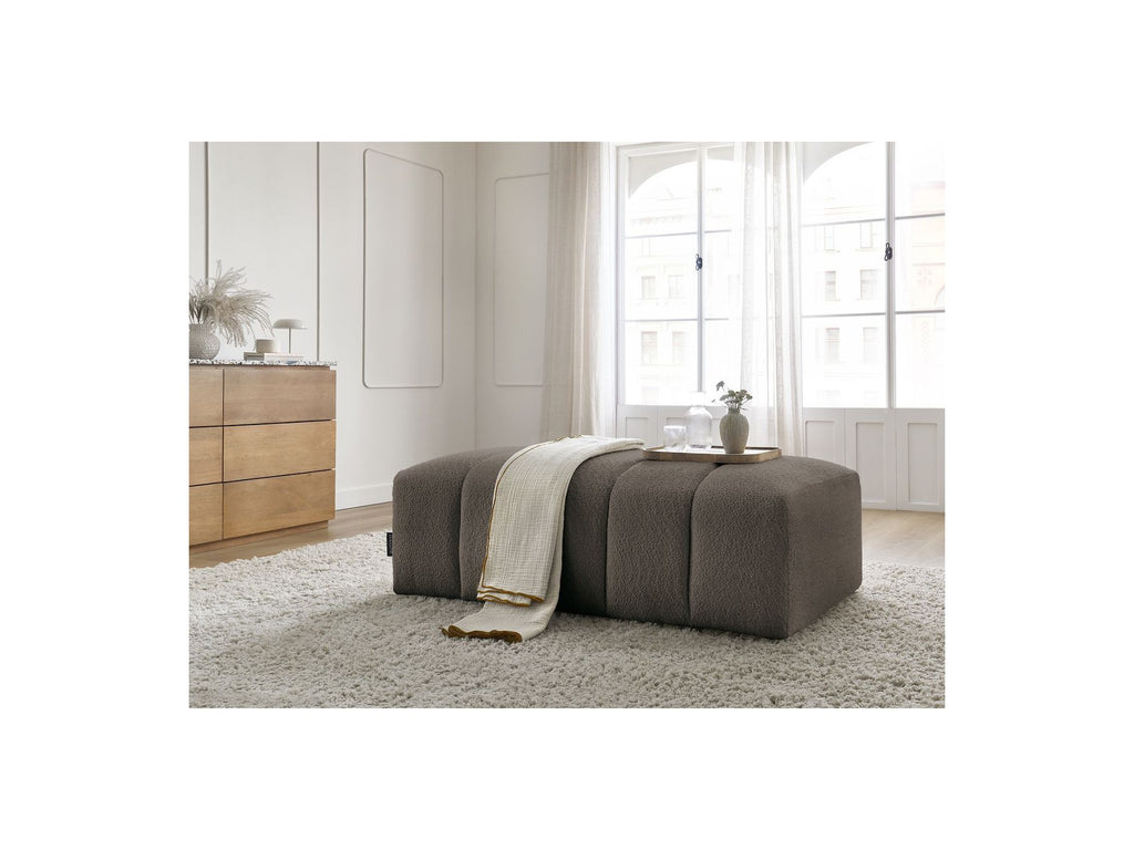 Puf para sofá modular - Annecy - Tejido bouclé