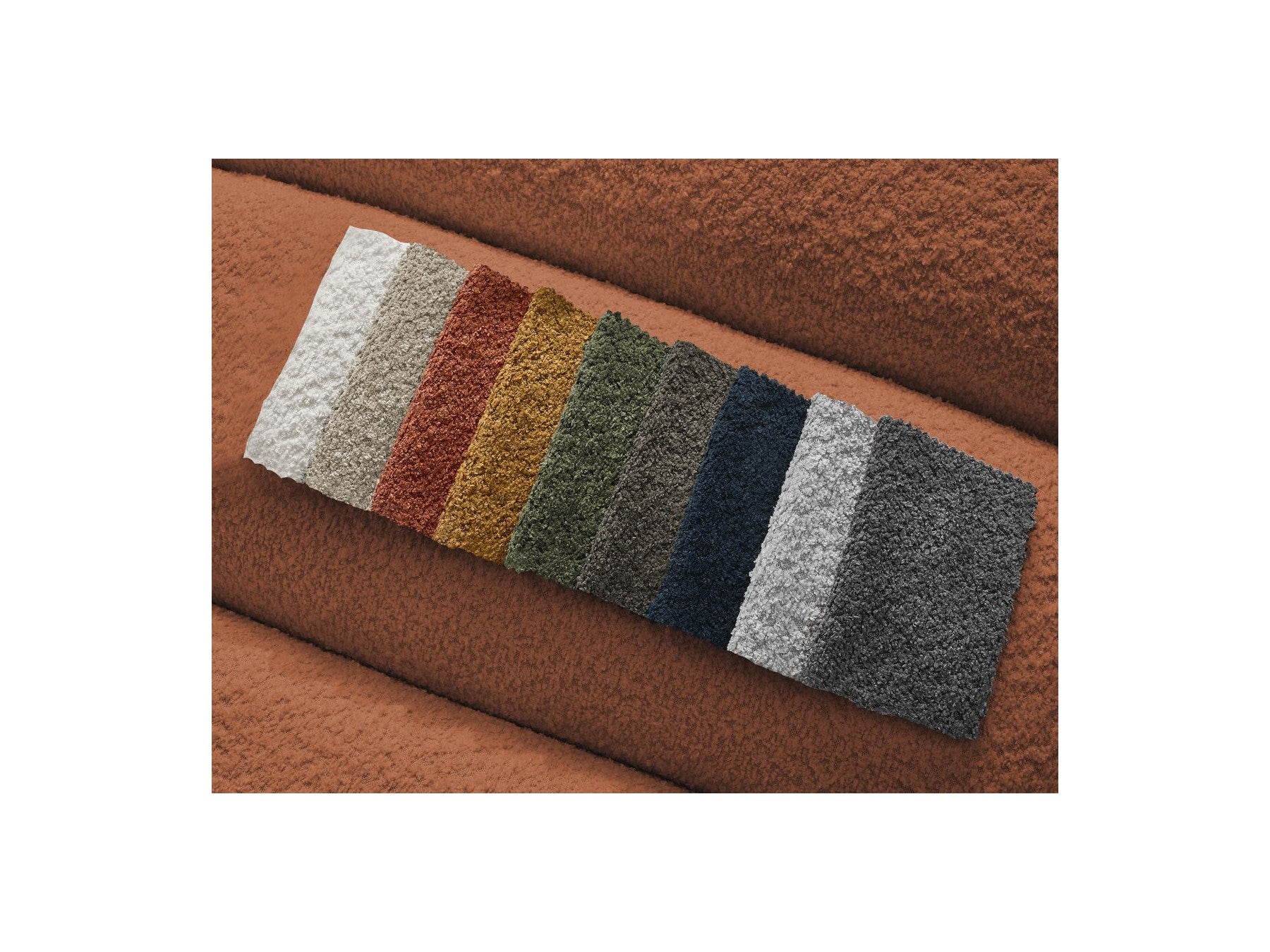 Puf para sofá modular - Annecy - Tejido bouclé