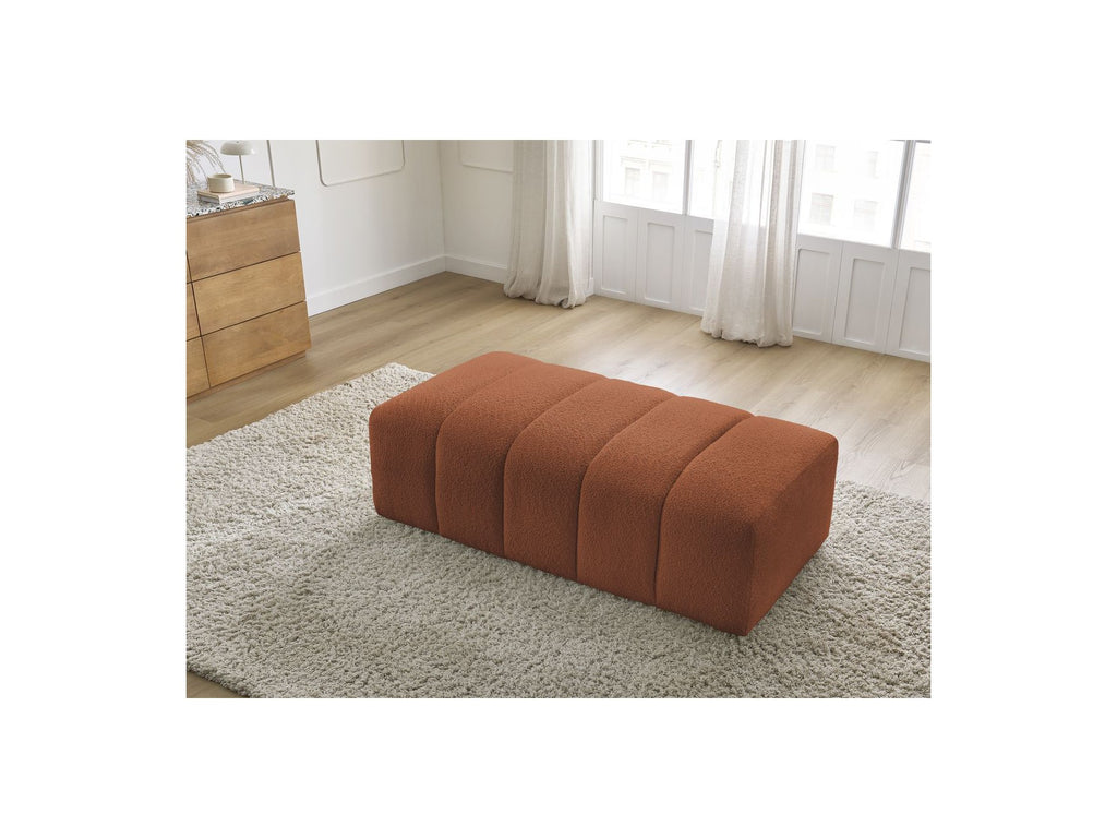 Puf para sofá modular - Annecy - Tejido bouclé