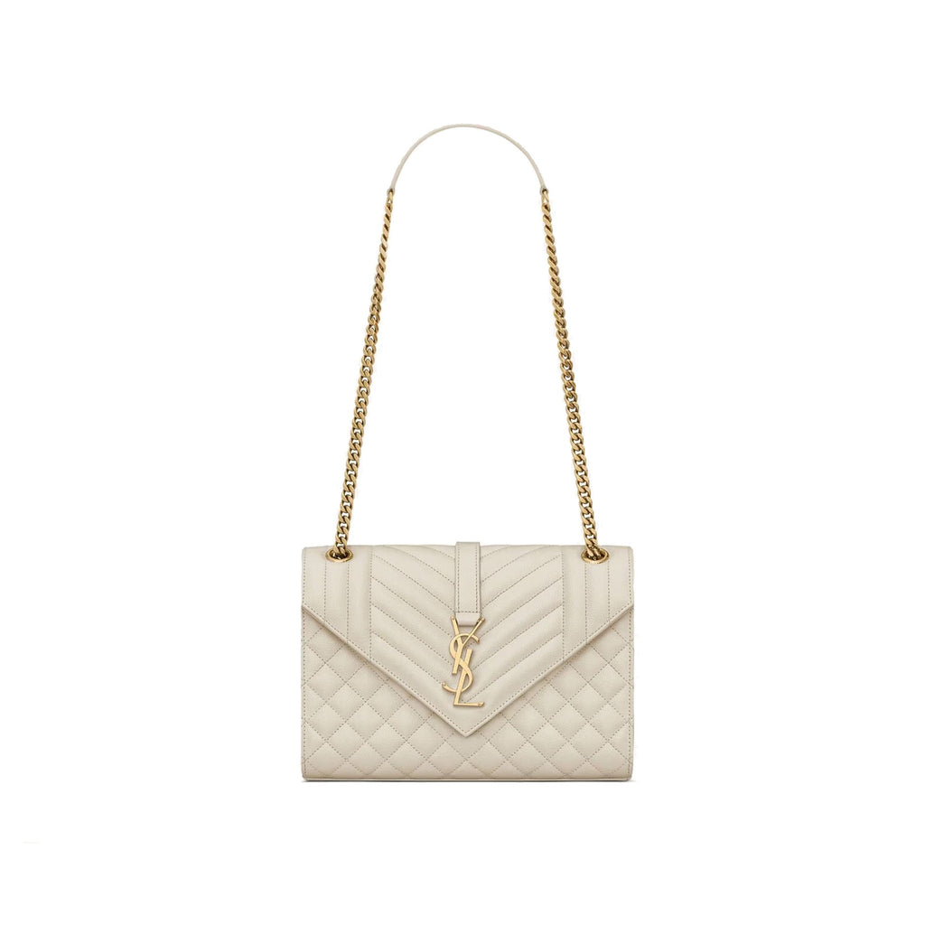 Saint Laurent - Sac Envelope Medium - Femme - Ivory