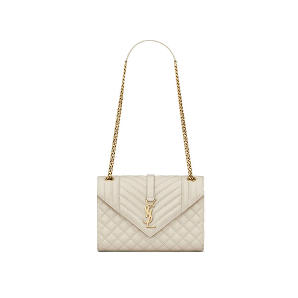 Saint Laurent - Sac Envelope Medium - Femme - Ivory