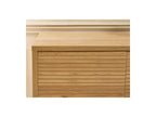 FERRET - Aparador 4 puertas - Efecto listones de madera