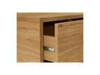Ferret - Mesa de centro con cajón - Efecto listones de madera