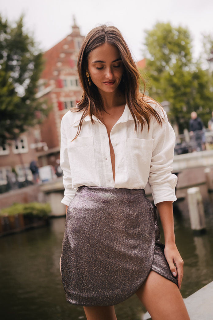 Ivanna Glitter Doré Skirt