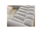 Talia - Canapé D'Angle Fixe - Tissu Bouclette - Angle Gauche