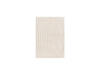 Shylo - Tapis Poils Ras - Motif Géométrique - Beige