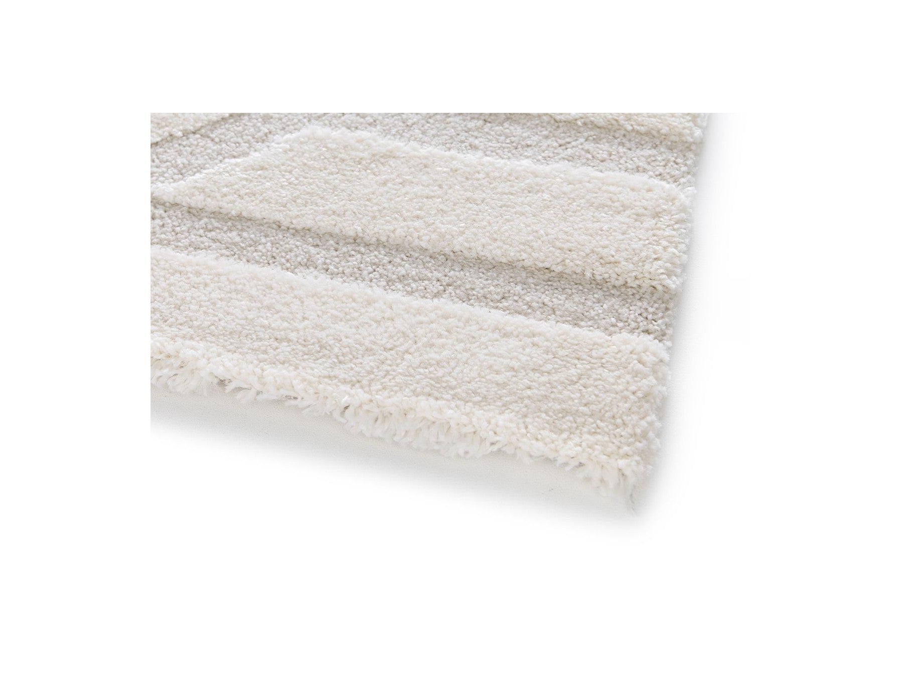 Shylo - Tapis Poils Ras - Motif Géométrique - Beige