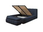 Denali - Lit Coffre - Tissu Bouclette + Bout De Lit