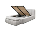 Denali - Lit Coffre - Tissu Bouclette + Bout De Lit