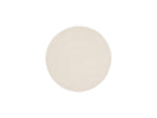 Ondelia - Tapis Rond Poils Ras - Motif Géométrique - Crème