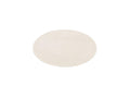 Ondelia - Tapis Rond Poils Ras - Motif Géométrique - Crème