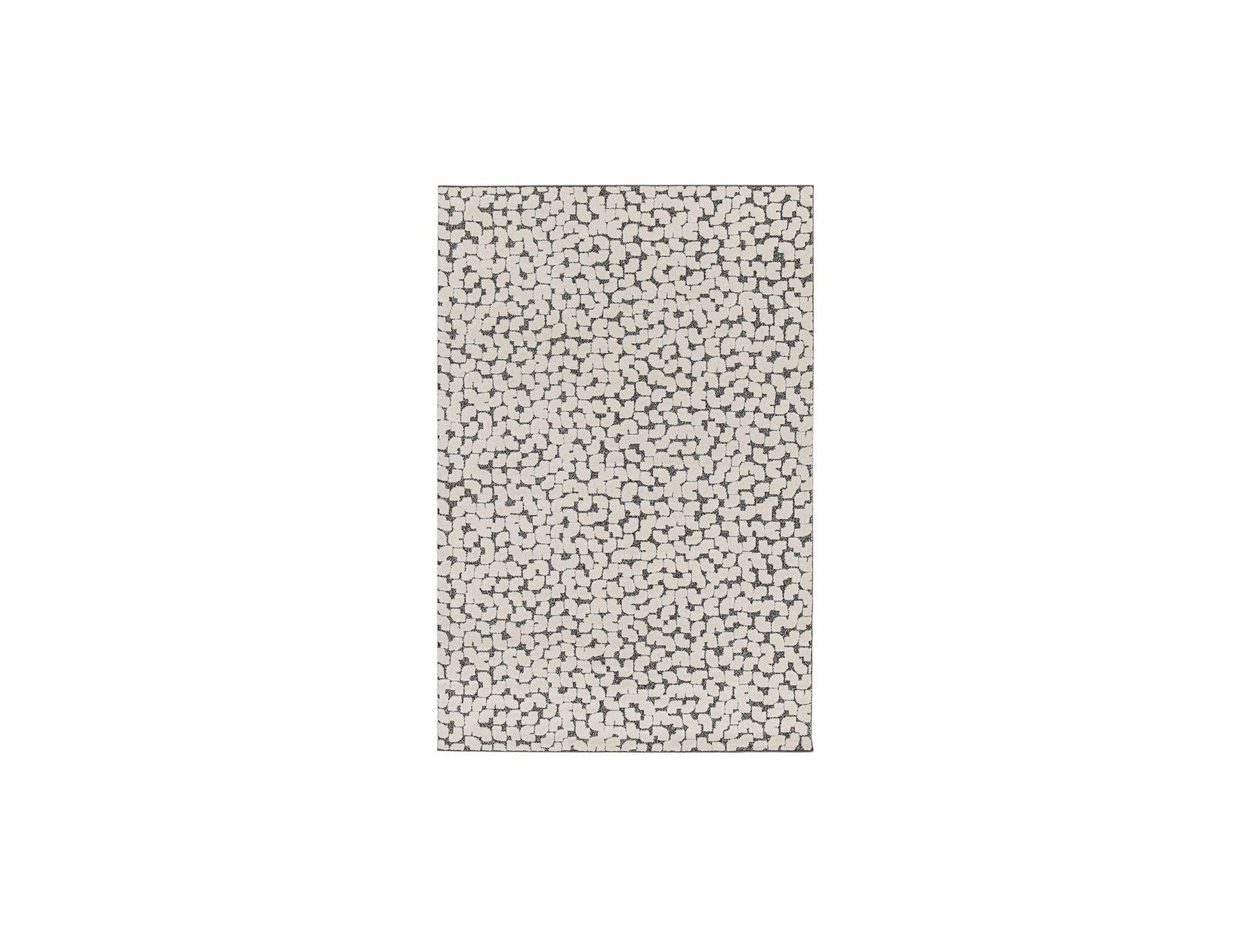 Alfombra de pelo corto - Calyra - Motivo abstracto - Beige
