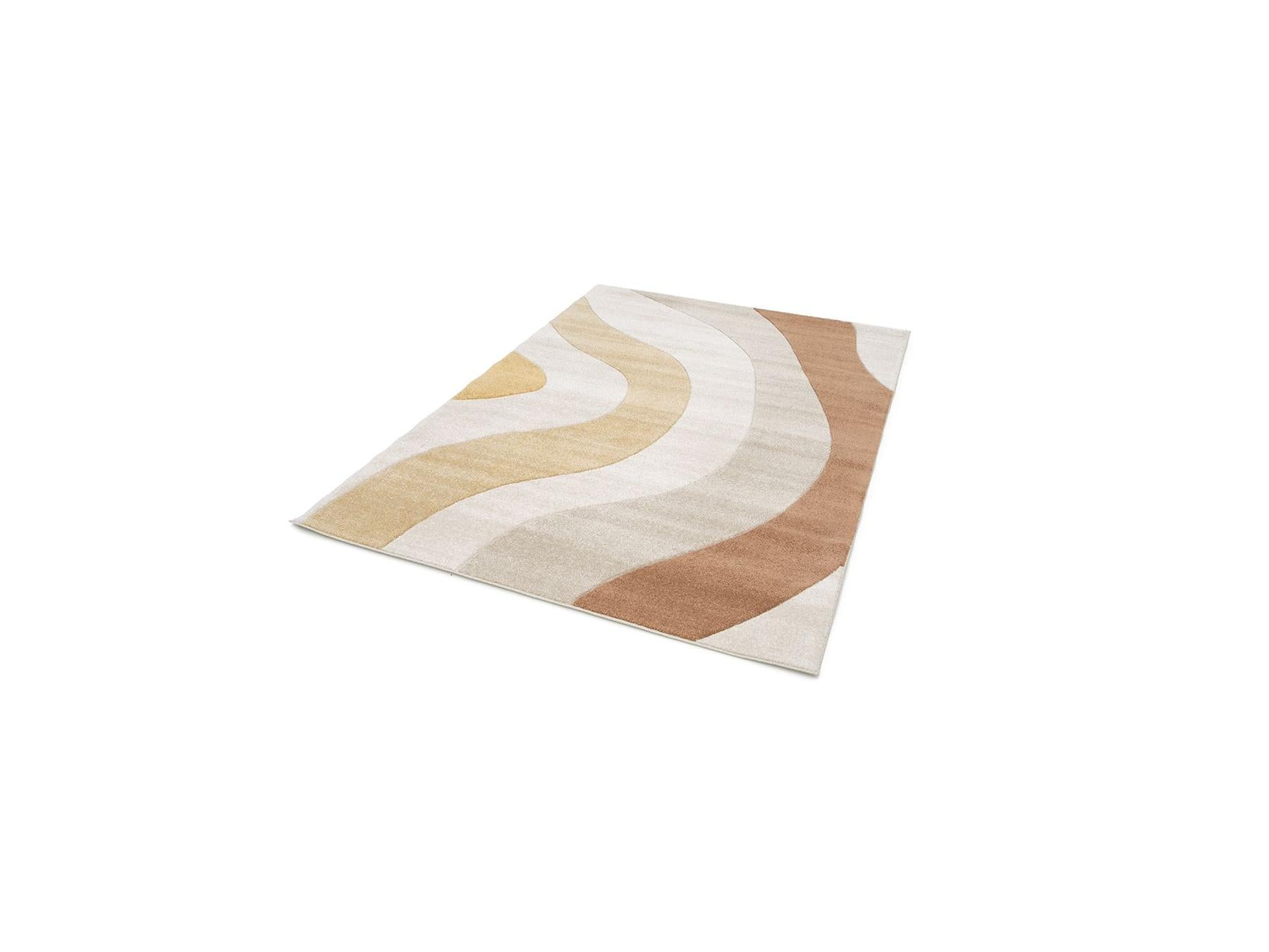 Nova - Tapis Poils Ras - Motif Abstrait - Beige