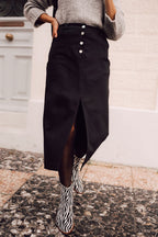 Falda Stella Gabardina Negro