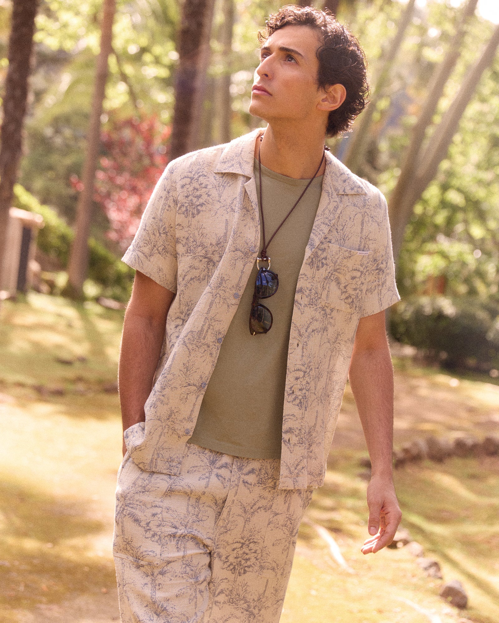 "Jacquard" Palm Tree Germain Shirt