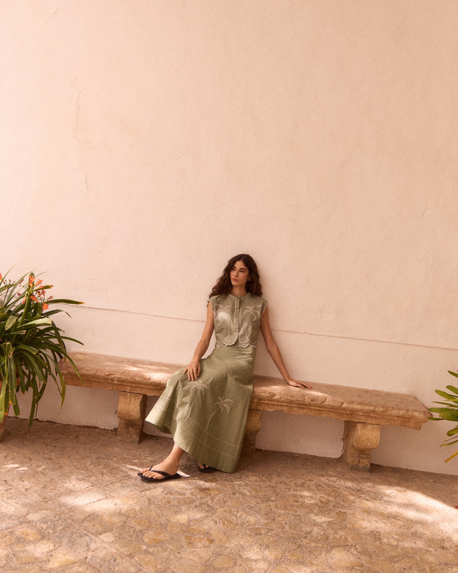 Palm Tree "Linen And Cotton" Bessin Shirt