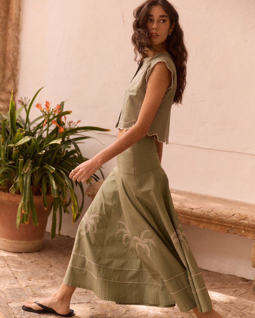 Palm Tree "Linen And Cotton" Bessin Shirt