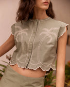 Palm Tree "Linen And Cotton" Bessin Shirt
