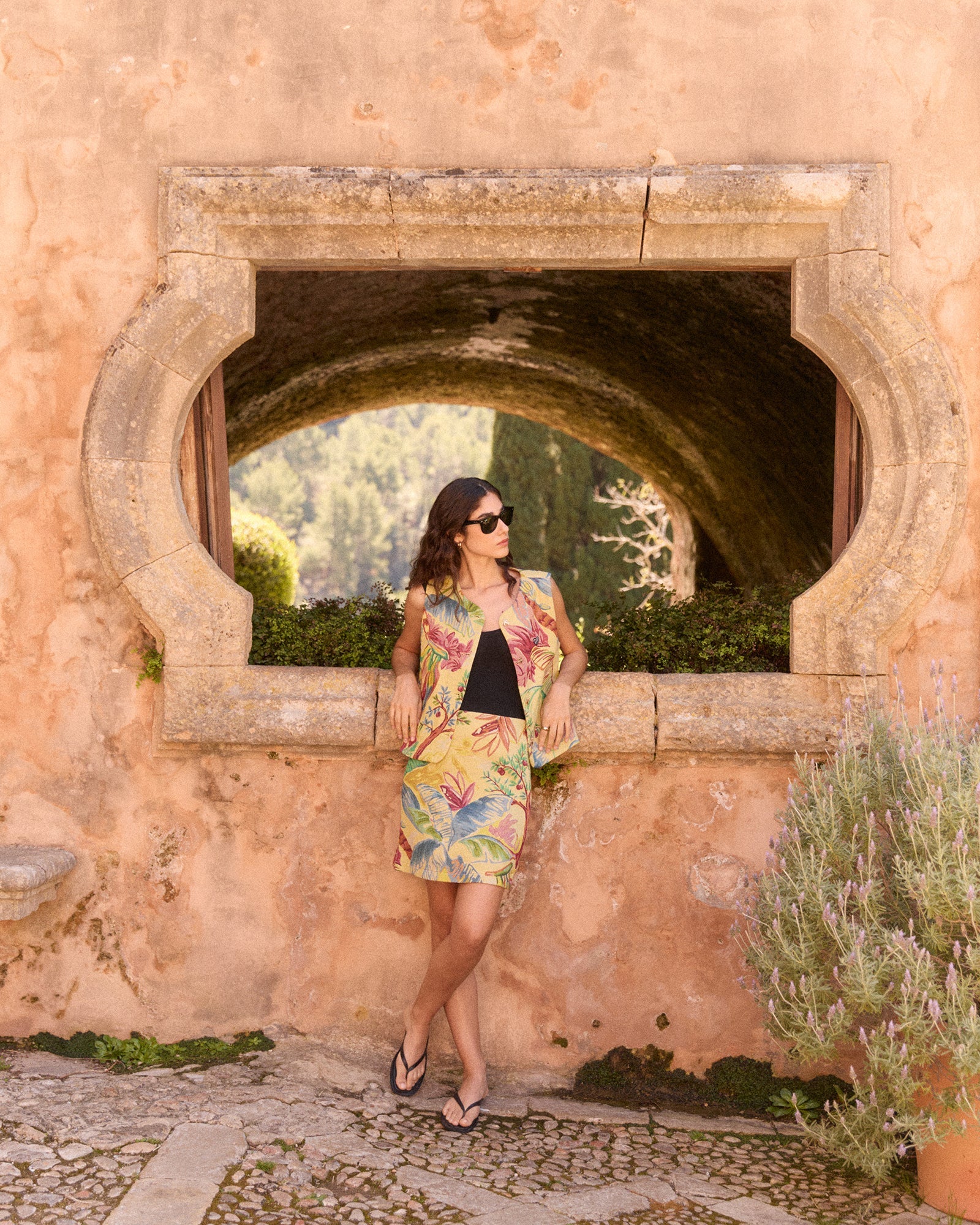 Palm Trees "Jacquard" Missoffe Skirt