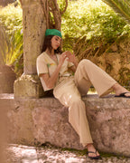 Pantalon "Linen And Cotton" Oudin