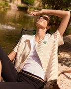 Chemise Patch Coeur "Waffle Cotton" Souchier