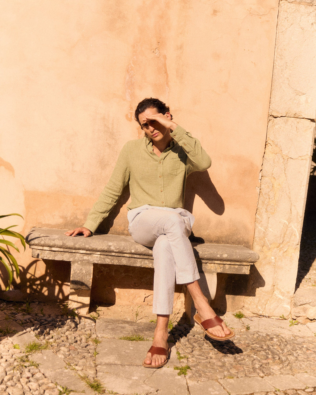 Bonne Graine “Cotton Gauze” Shirt