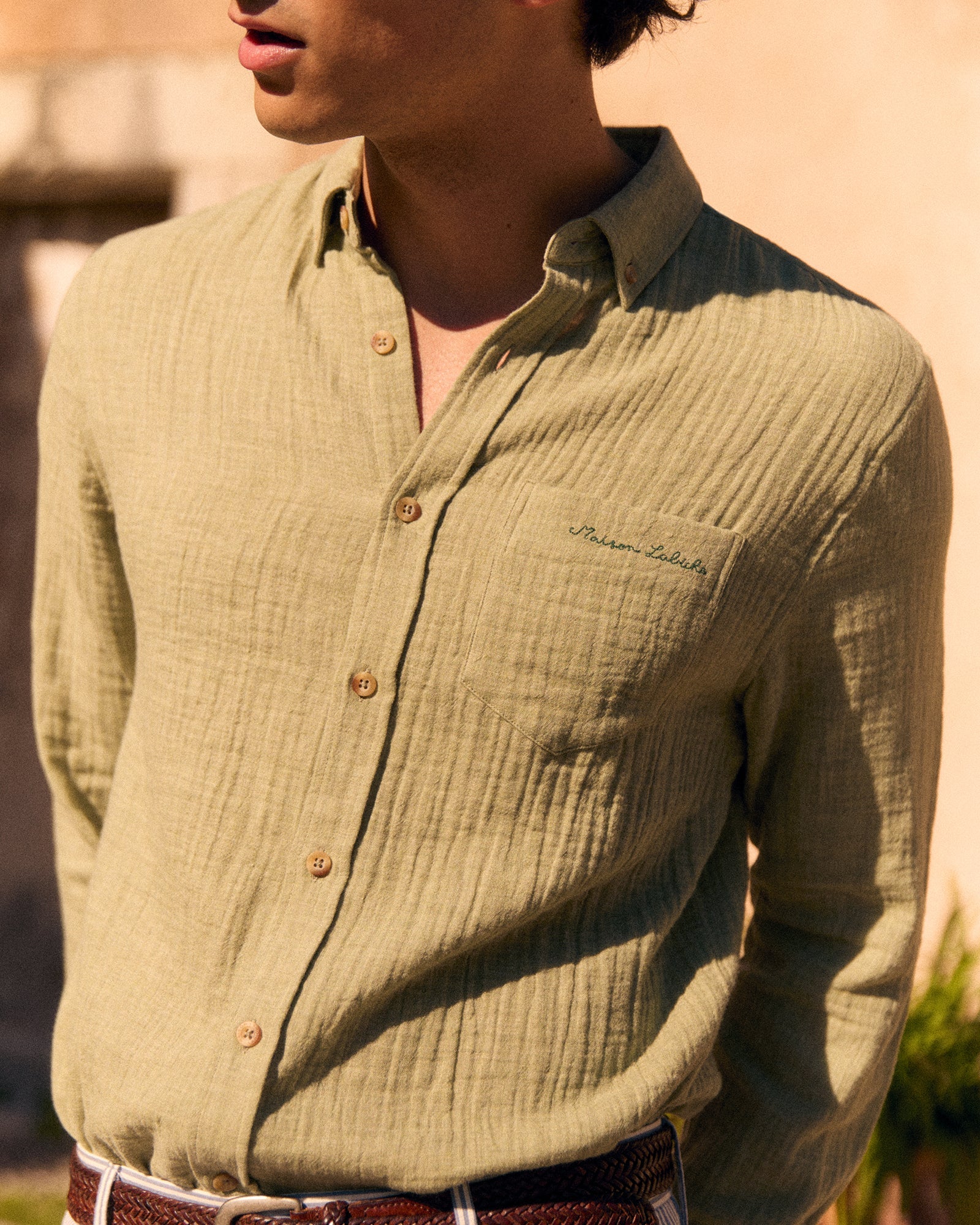 Bonne Graine “Cotton Gauze” Shirt
