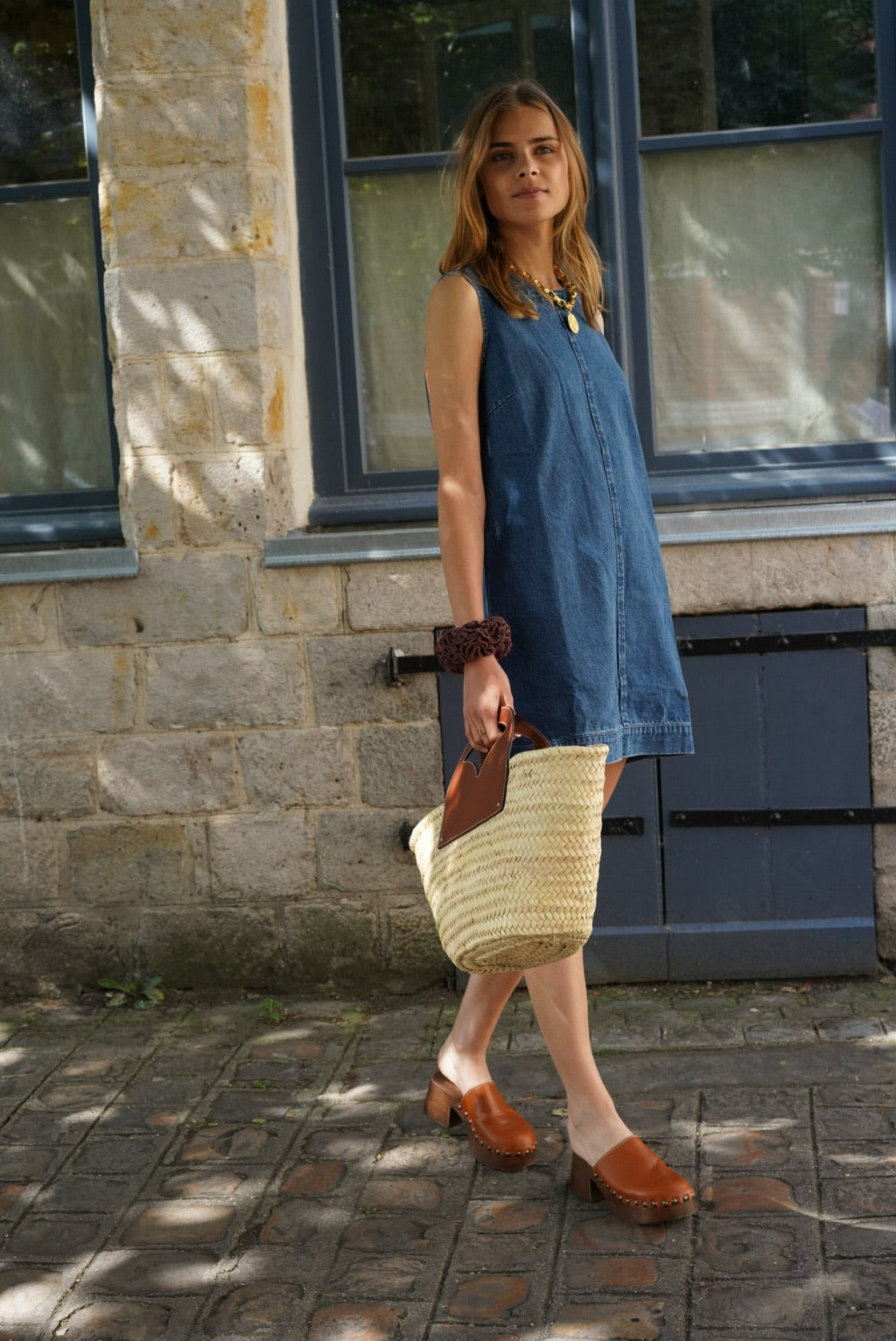 Robe Agathe Denim Foncé