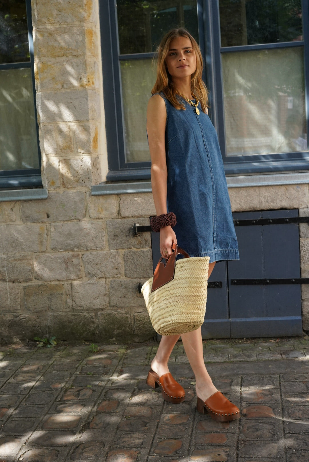 Robe Agathe Denim Foncé
