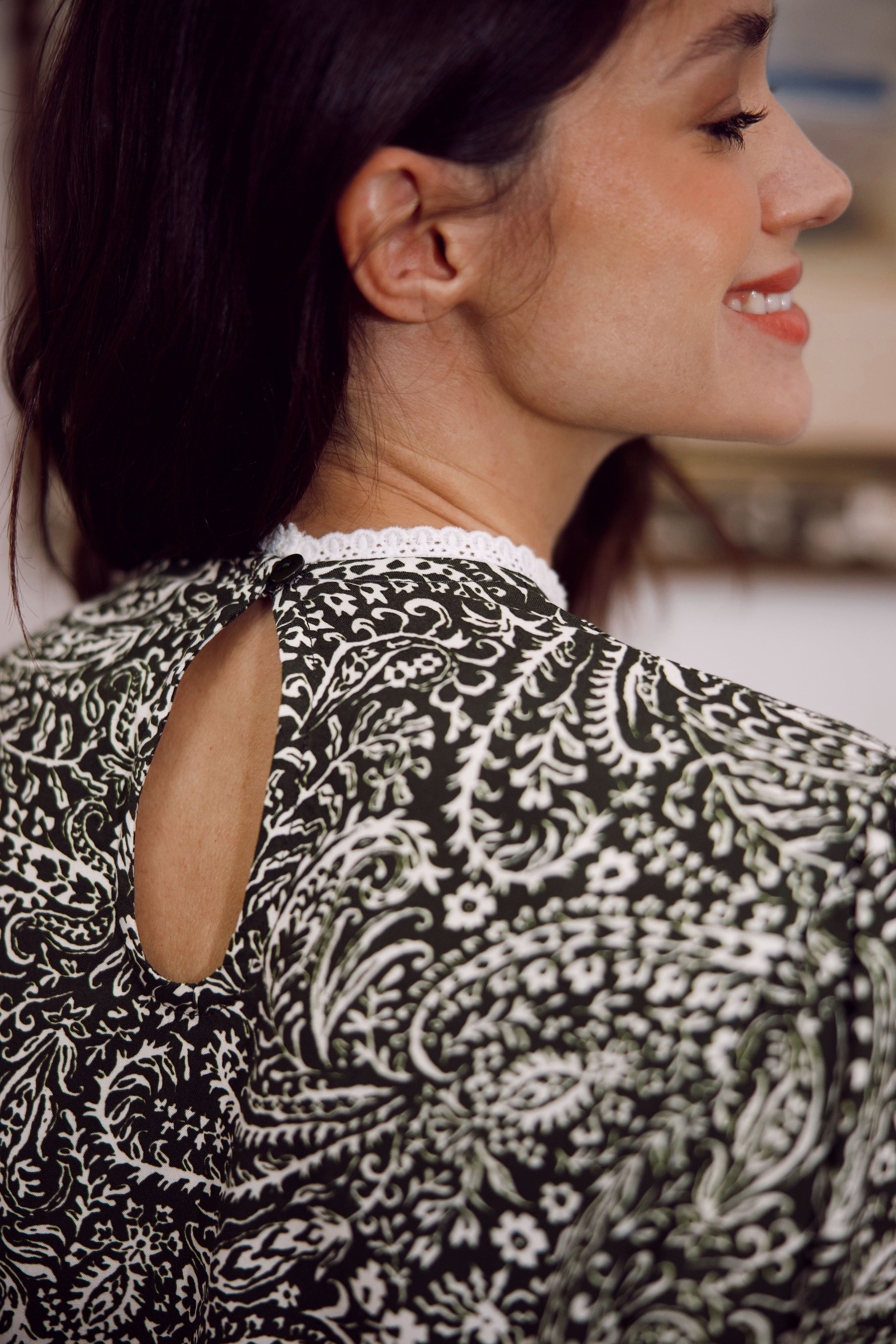 Blouse Henriette Bandana Khaki