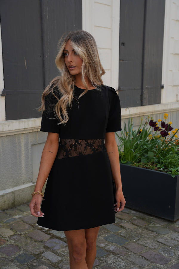 Robe Dentelle Castille - Noire