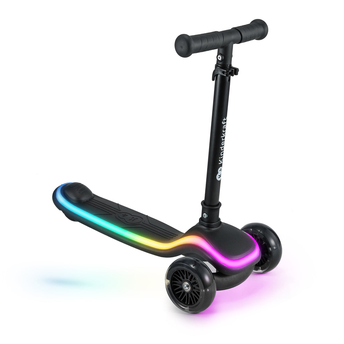 Raket Three-Wheel LED Scooter Black