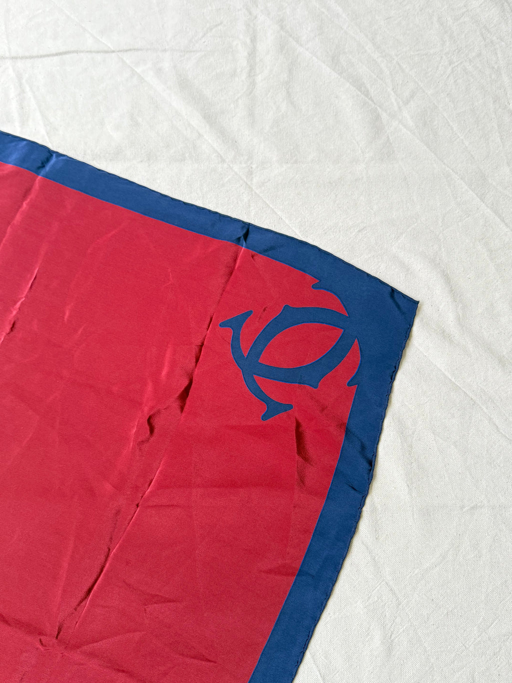 Cartier - Scarf - Red And Navy Blue Model