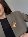 Broche Monet Vintage - Hoja Dorada
