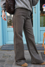 Pantalón Victor Rayas Marrón